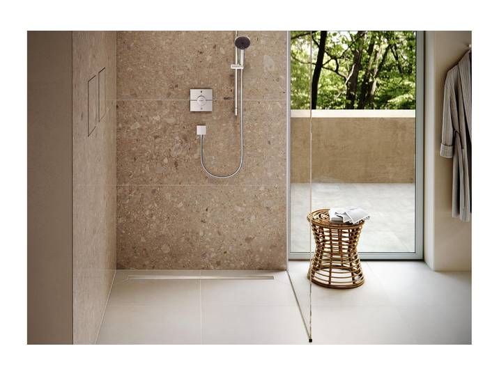 Handbrause HANSGROHE Pulsify Select S , silber (chrom), B:10,5cm H:22,4cm T:3cm, Duschköpfe, Handbrause, 10,5cm, 3 Strahlarten Activation