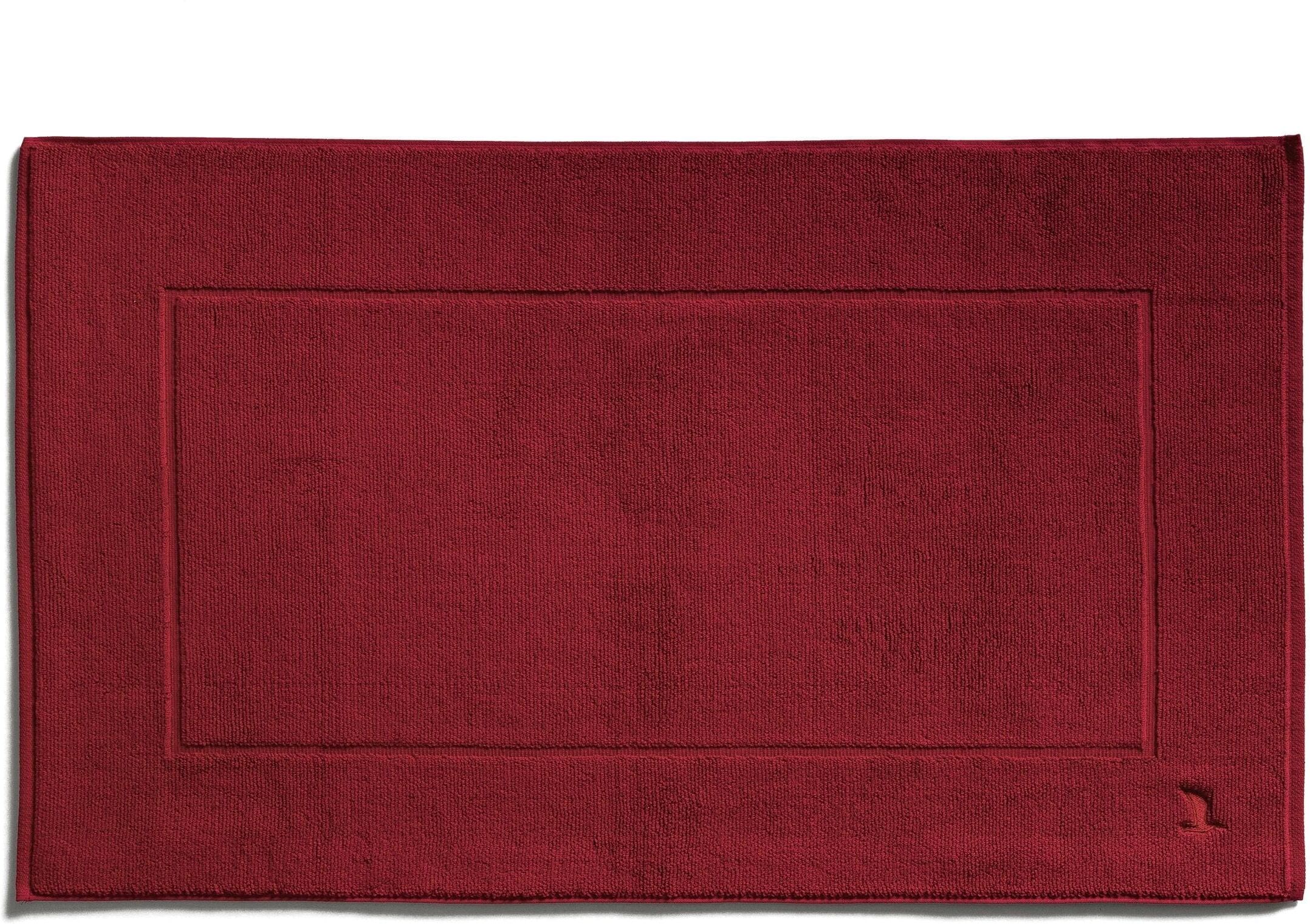 Badematte MÖVE "Superwuschel", rot (ruby), H:8mm, Baumwolle, Badematten, Badematte ruby rechteckig (60cm x 100cm ), 1 Stk.
