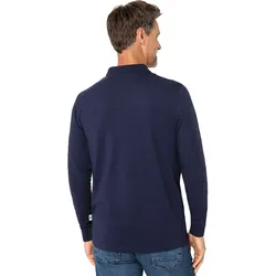 Jacques Britt Herren Polohemd langarm mit Zipp