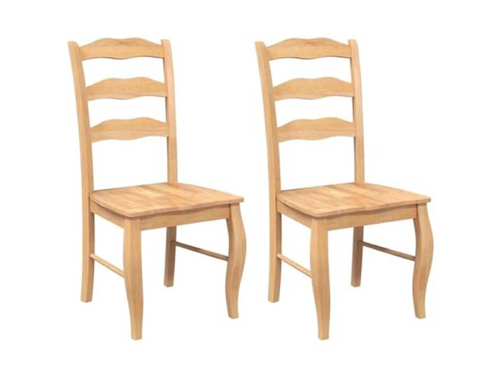 HKLGBVCR Esszimmerstühle, 2 Stück, aus massivem Naturholz und Gummibaumholz Ergonomisches Design, bequeme Rückenlehne, dichtes Gummibaumholz, Wohn- und Esszimmer