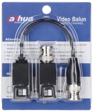 Dahua Pfm800b-4k Coppia Mini Balun Video Passivo 4k Uhd Cctv Utp Hd-Cvi/ahd/hd-Tvi/pal