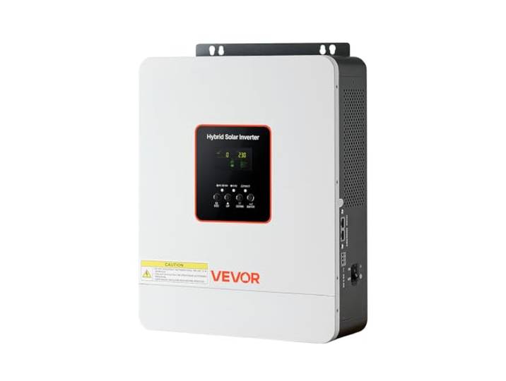 VEVOR Onduleur Hybride 3000 W Onduleur Solaire Hybride 24 V CC à 230 V CA Compatible Batterie Plomb-Acide Lithium pour Systèmes Hors Réseau\, Onde Sinusoïdale Pure Contrôleur Charge MPPT 80 A Intégré