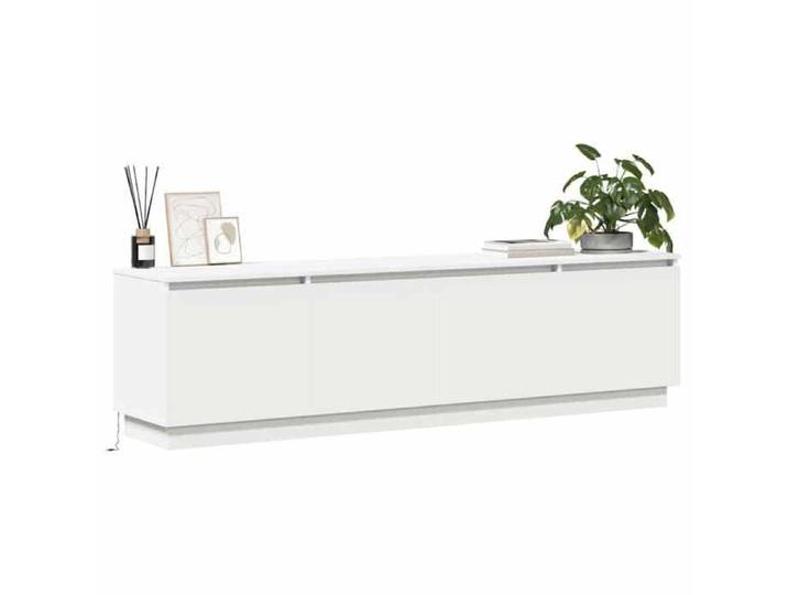 NEW Blanc Meuble télé - - Meuble TV 180X38X49 cm Blanc Bois d'ingénierie - design moderne(2parcel)9547968
