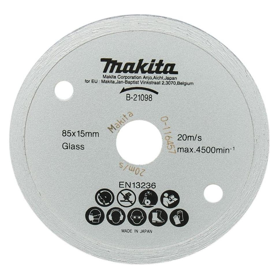 Makita Diamanttrennscheibe Ø 85x15 mm Glass (MB-21098)