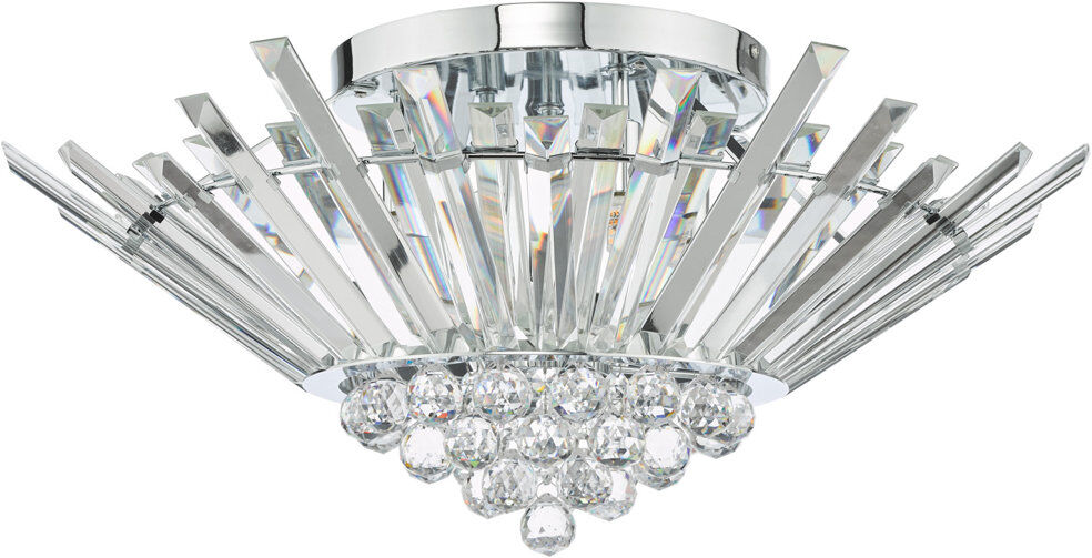 Canora Grey Azelle Flush Mount Chrome 28cm H X 60cm W X 60cm D