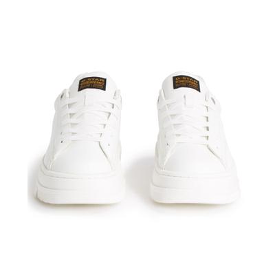 Sneaker G-STAR "Lhana II Cup Low Sneaker", Damen, Gr. 40, weiß, 95% Polyurethan, 5% Kuhleder, Schuhe Sneaker