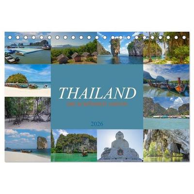 Thailand - Die Schönheit Asiens (Tischkalender 2026 DIN A5 quer), CALVENDO Monatskalender