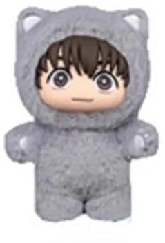 Inspired Living EAKI Cat Park Party Gojo Satoru Blind Box Plush Pendant Jujutsu Kaisen Collectible Anime Bag Charm 4