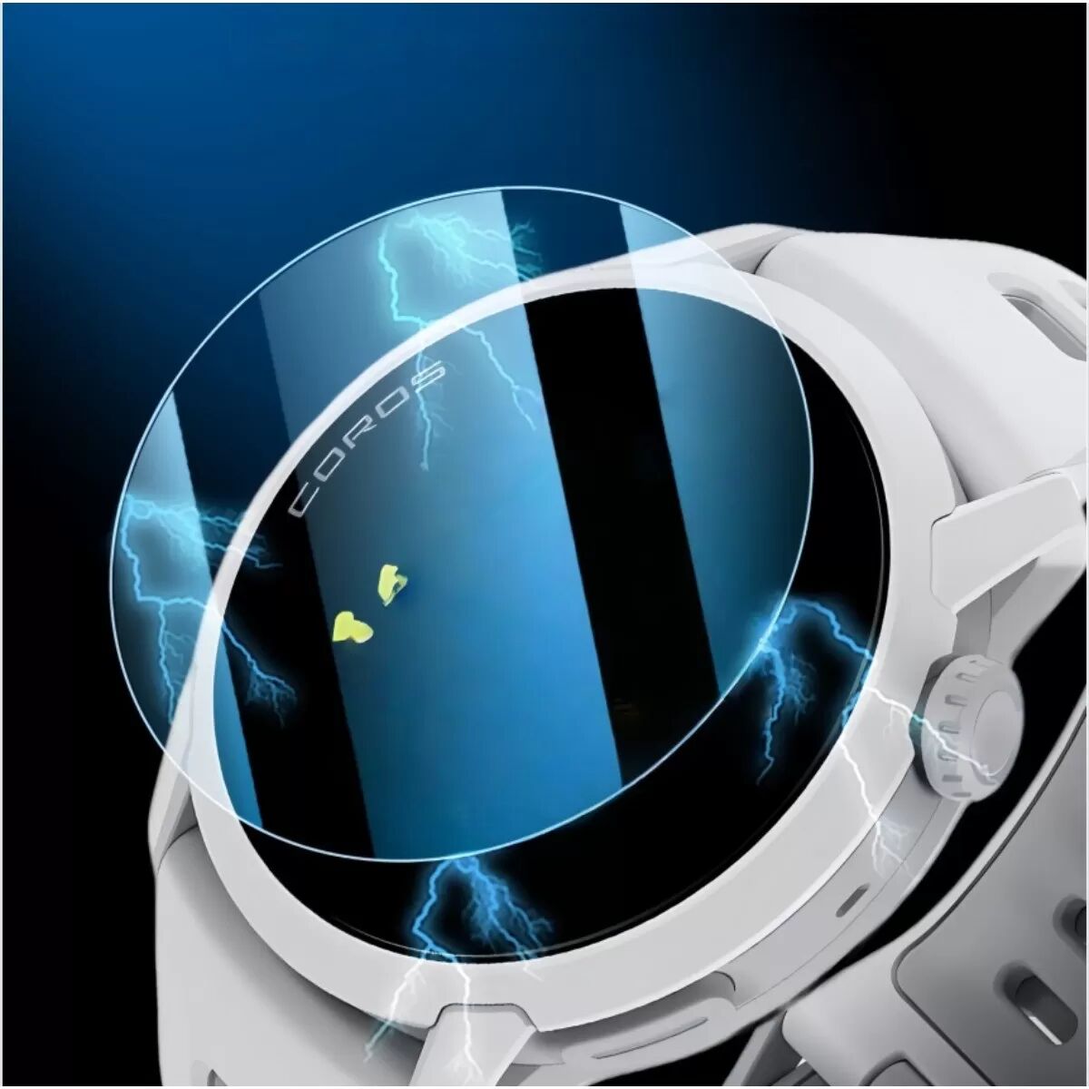 INF 2er-Packung Displayschutzfolie aus gehärtetem Glas kompatibel mit Coros Pace 3 – Hochauflösend und bruchsicher