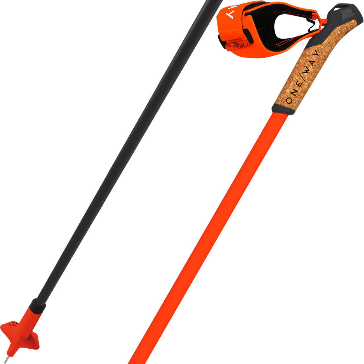ONE WAY Storm 1 carbon/neon orange - 165 cm
