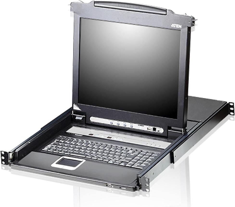 ATEN CL5708N LCD KVM-switch met 8 poorten, USB-PS/2, VGA, US-lay-out, 48 cm