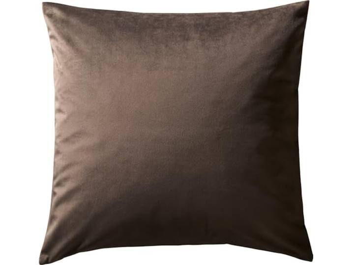 REDBEST Kissenhülle Kingsville Nicky-Velours Uni braun Größe 50x50 cm - samtig-weicher Stoff, sanft zur Haut und warm im Griff
