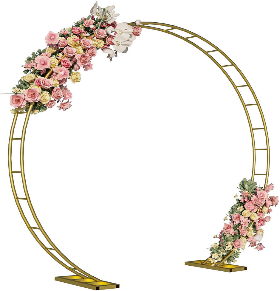 Chengdu Menghejia Technology Co., Ltd. Metal Backdrops & Signs Gold 225cm H X 259cm W X 30cm D