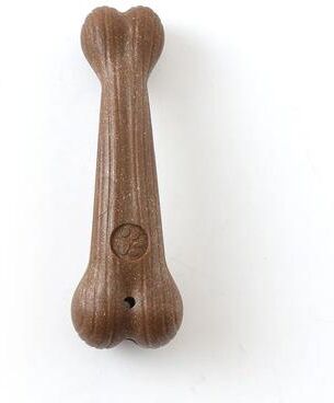 Inspire Select Bamboo Dog Dental Chew Bone Interactive Teeth Grinding & Cleaning Training Toy brown Bone trumpet