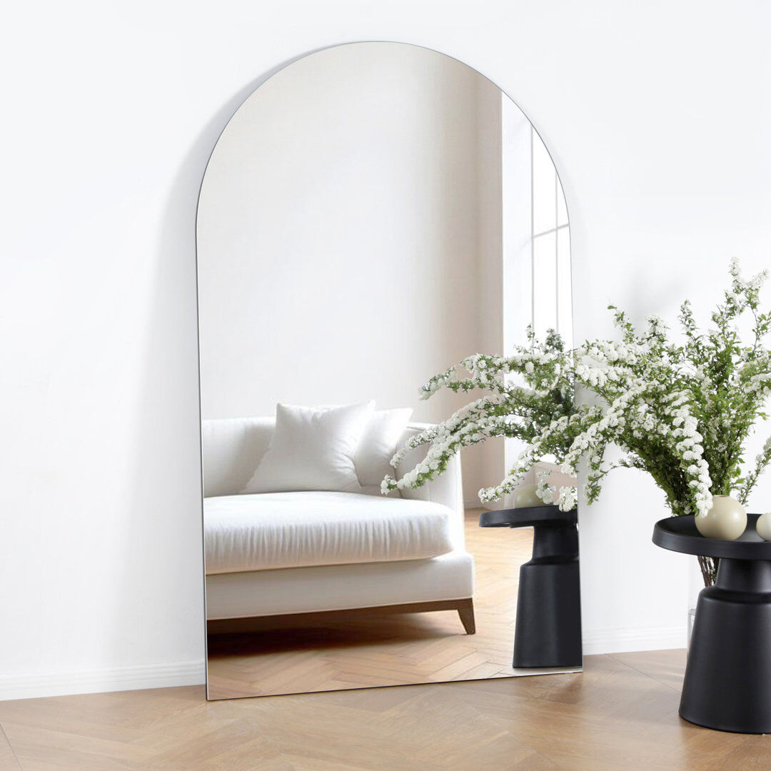 Ebern Designs Arch Leaning and Freestanding Full Length Mirror 179 cm H x 110 cm W