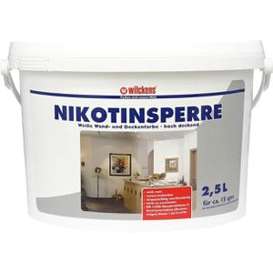 Wilckens Isolierfarbe Nikotinsperre, weiß, 2,5l, innen, gegen Nikotin