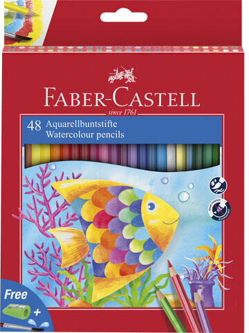 Faber-Castell Aquarellbuntstifte, 48 Stifte