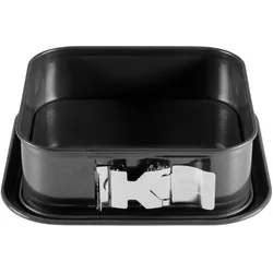 Kaiser Springform eckig 24cm Backform LaFormePlus Tiramisu antihaft schnittfest, Backform, Schwarz