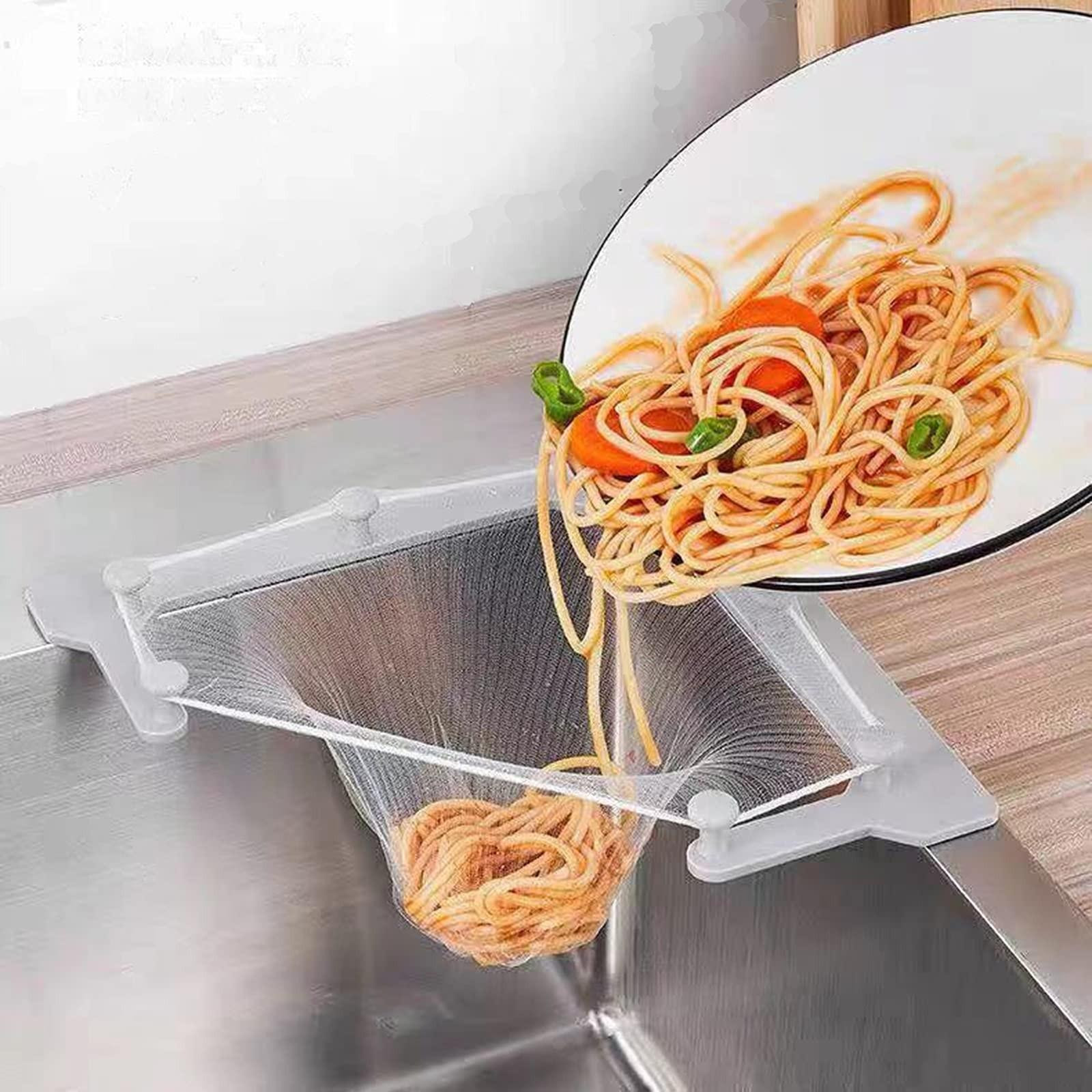 Omgoods Tri-Houder Afvoerfilter met 100 filterzakken voor de keuken
