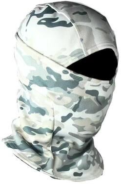 Perfect Picks Market Winter Fleece Camouflage Balaclava Mask Windproof, Thermal Protection For Motorcycle, Skiing & Cycling white