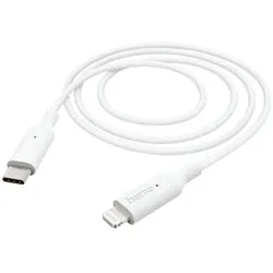 Hama Ladekabel USB-C auf Lightning 1 m weiß weiß