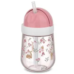 Mepal Trinkhalmbecher Mio 300 ml Kunststoff Rosa