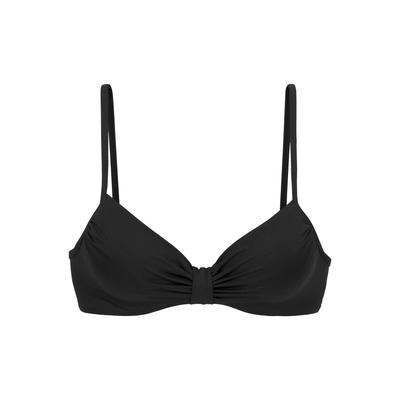 Bügel-Bikini-Top LASCANA, Damen, Gr. 38, Cup C, schwarz, Polyamid, Bikini-Oberteile, mit wattierten Cups