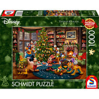Thomas Kinkade Studios: Disney - Mickey & Minnie Trimming The Tree, Puzzle 1000 Teile