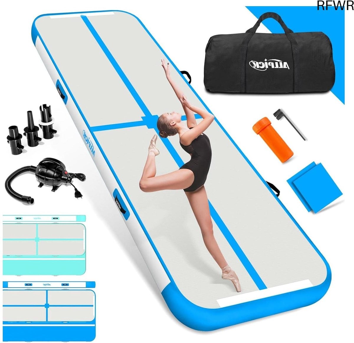 RFWR Opblaasbare Turnmat voor gymnastiek, yoga en turnen