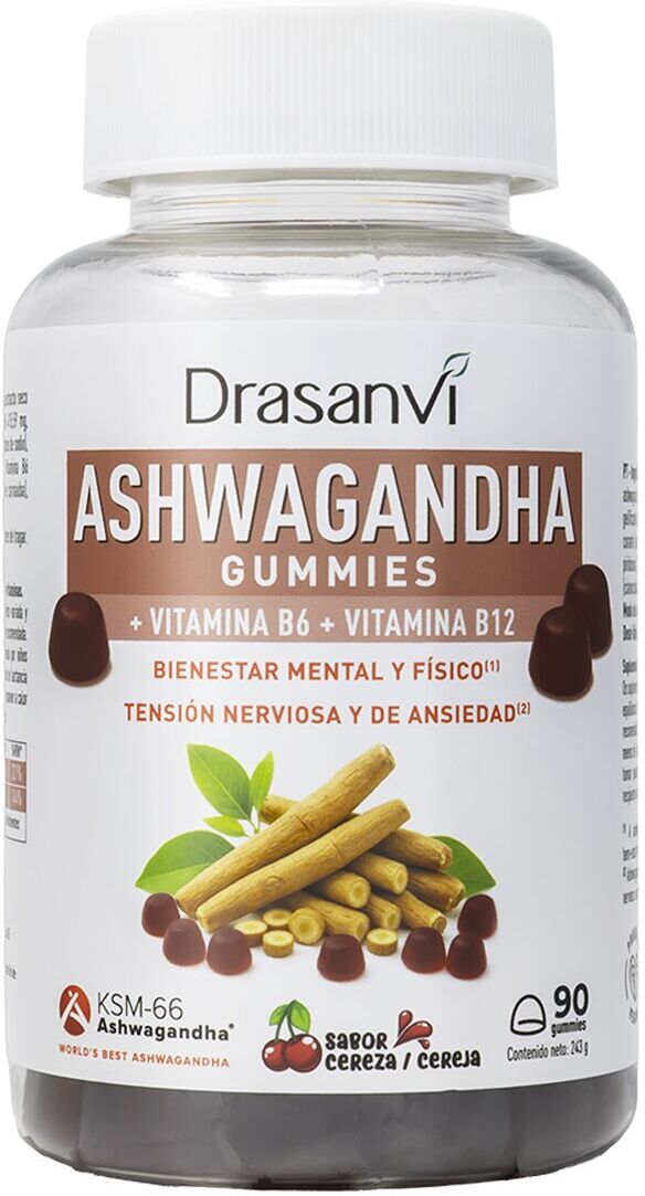 Drasanvi 90 Gummies Complemento Alimenticio Ashwagandha Ksm-66 .