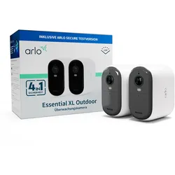 Arlo Essential XL HD Outdoor Kamera außen - 2er Set weiß