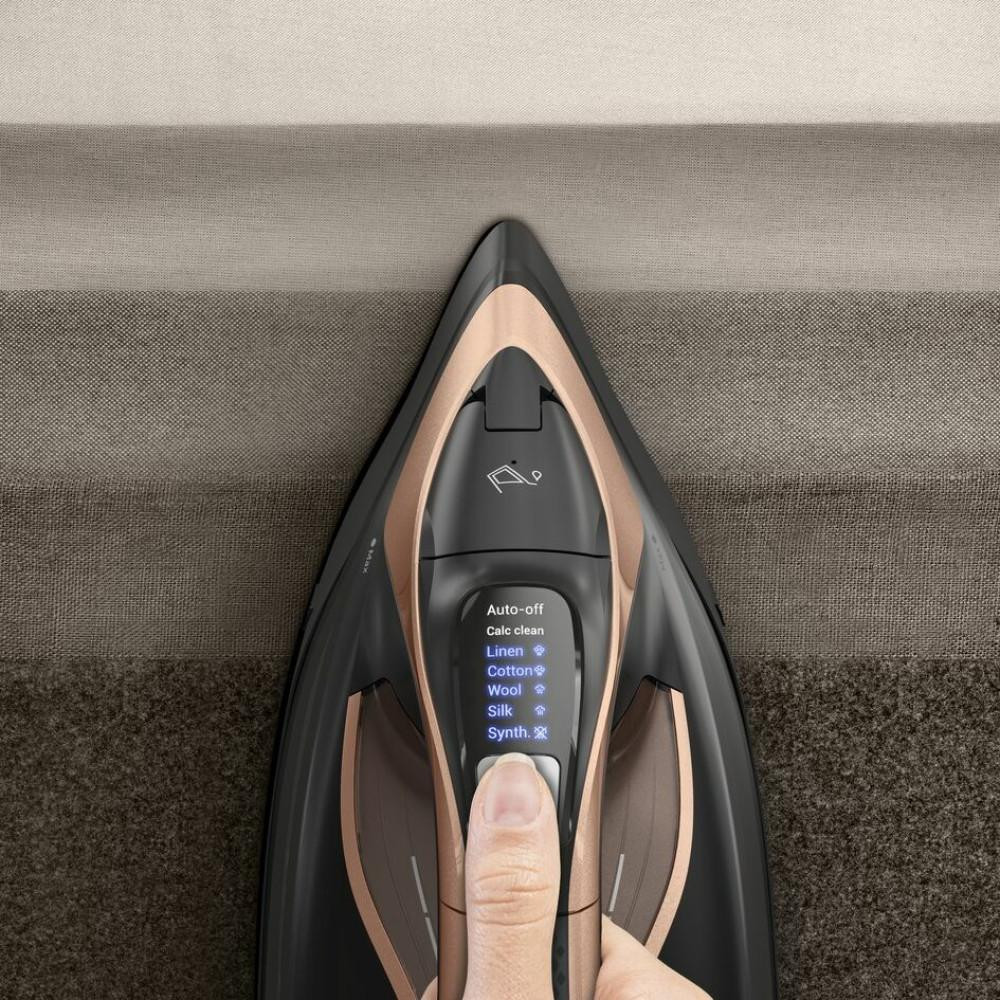 Tefal Ultimate Power Pro FV9E50 Stoomstrijkijzer met Durilium AirGlide Autoclean zoolplaat, 3200 W, Zwart en Koper