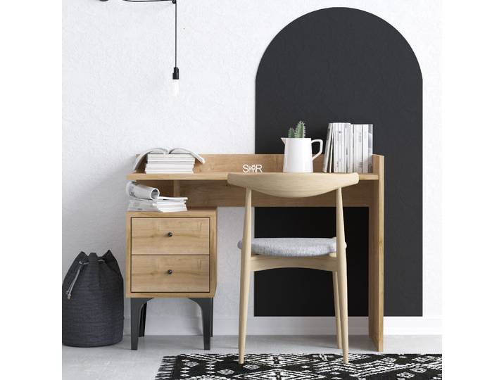 Skye Decor\, Puuk - Dec0087\, Bureaux\, chêne\, 100 x 80 x 45 cm
