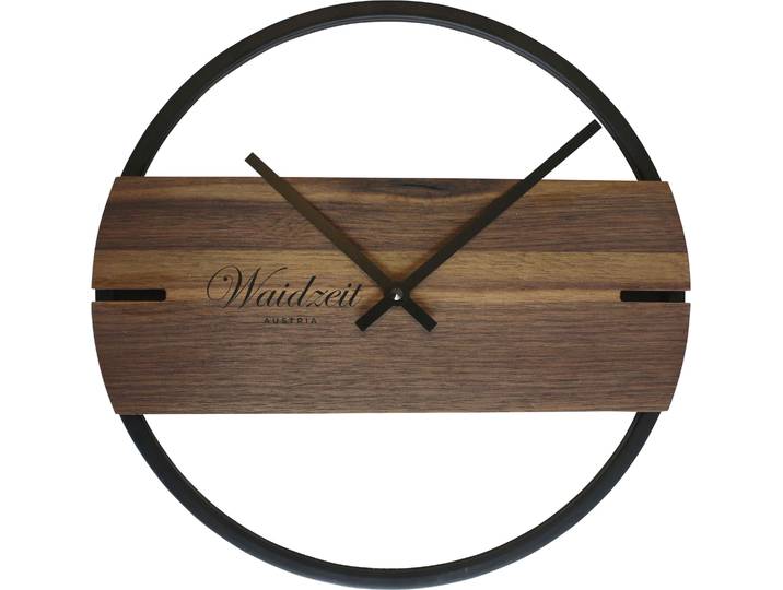 Wanduhr CHRISTOFFEL Novum , braun (walnuss), H:3cm, Wanduhren, Wanduhr