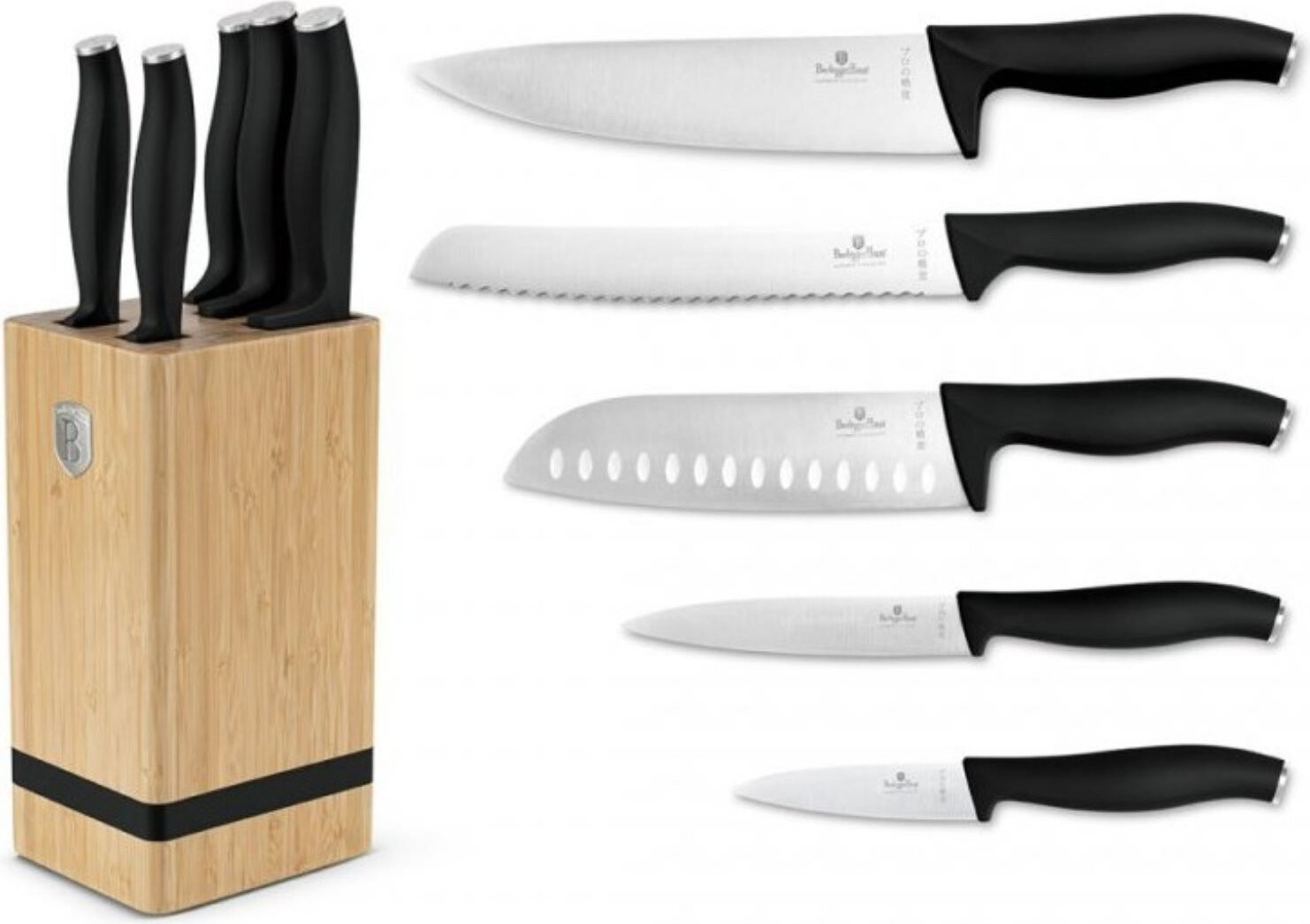 Berlinger Haus BH2971 Messenset met bamboe blok en chefmes