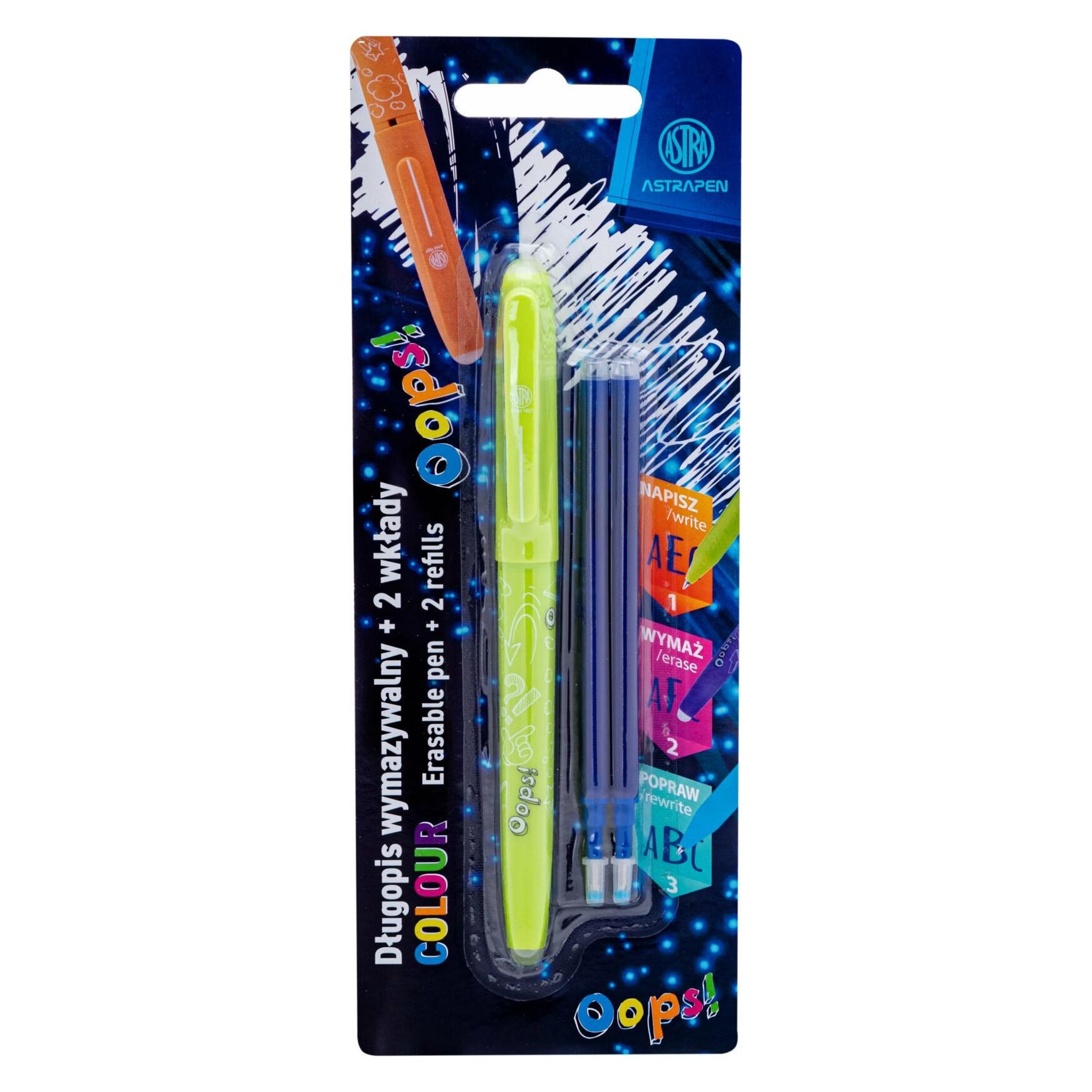 Astra Ups! Gummistift 0,6 mm + 2 Ersatzminen (Mix) (0.60 mm, 1x) (155731)