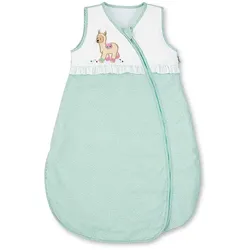 Sterntaler Sommer-Schlafsack Kuschelzoo für Kleinkinder, Größe: 90, Mintgrün