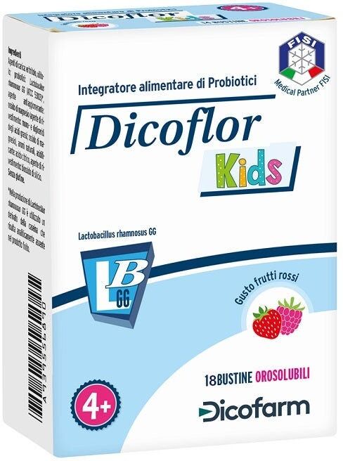 DICOFARM SpA Dicofarm, Dicoflor Kids, 18 Bustine