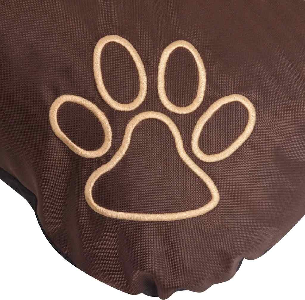 vidaXL Colchón para perro tamaño L marrón Marrón