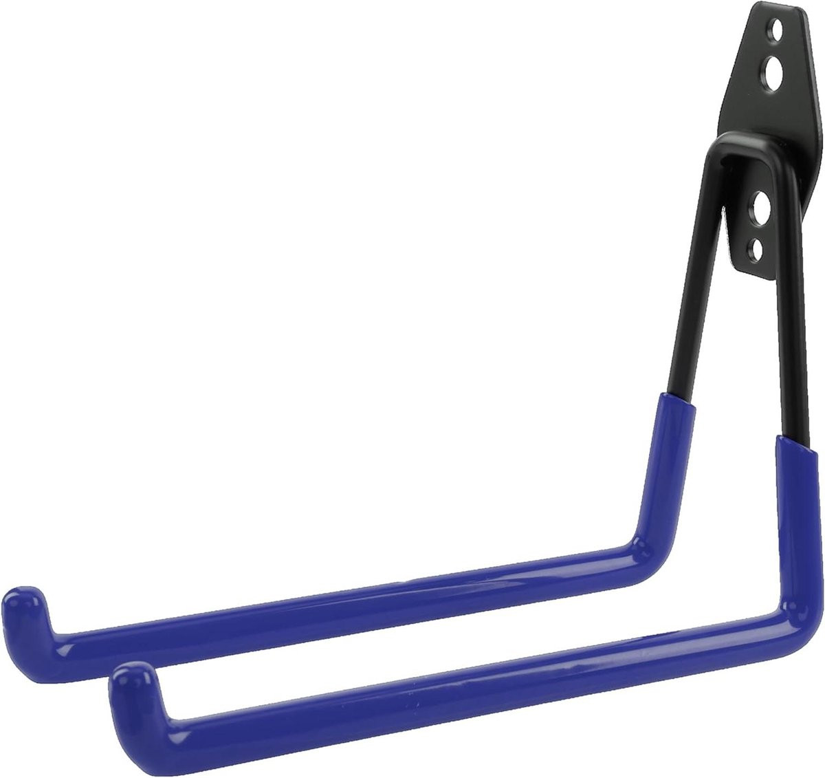 Blauwe wandhaken met PVC-coating voor garage-opslag, 19 cm