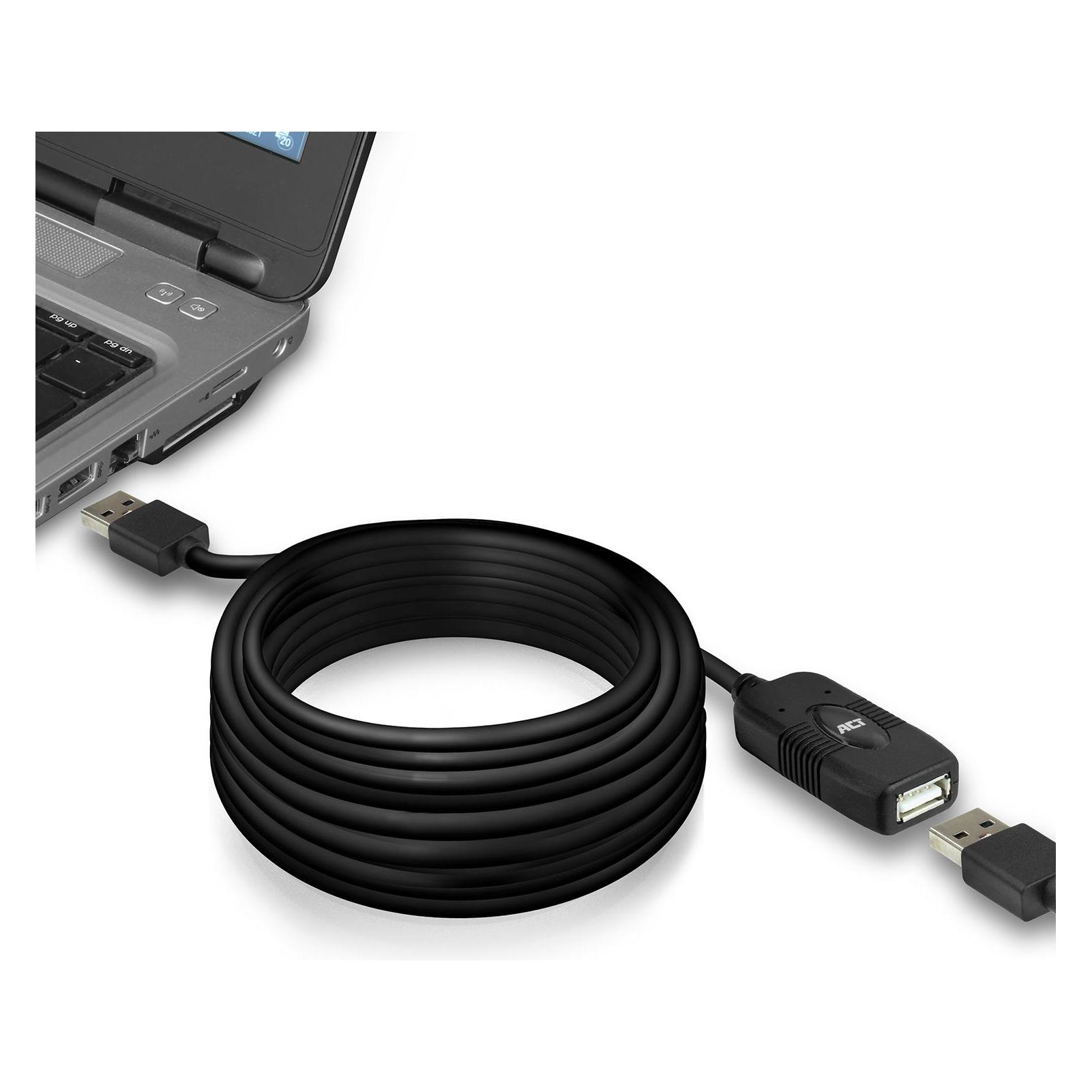 ACT AC6010 USB Kabel 10 m 2.0 USB A Schwarz (10 m, USB 2.0) (AC6010)