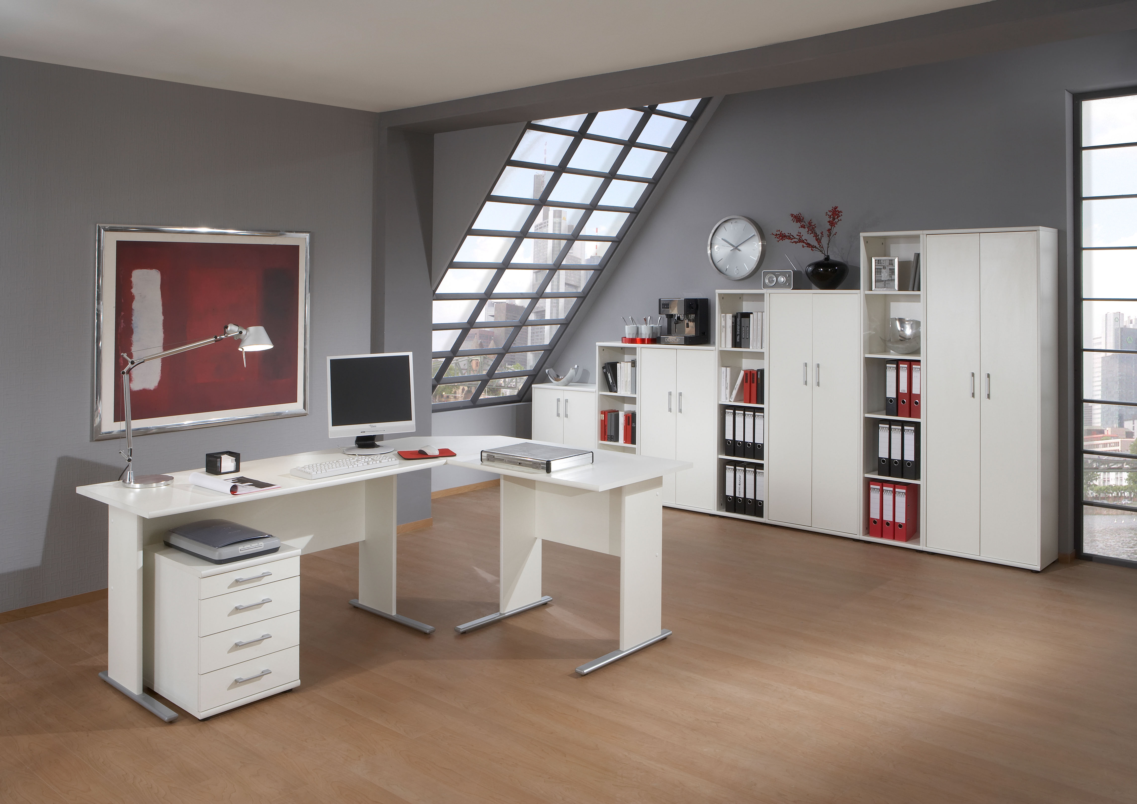Aktenschrank SCHILDMEYER "Serie 200, Aktenschrank, Made in Germany, B: 65 cm", weiss (weiß), B:65,1cm H:182,4cm T:34,5cm, Schränke, Aktenschrank, Solide Verarbeitung - Dieses Produkt ist in Deutschland gefertigt weiß Weiss, B/H/T: 65,1cm x 182,4cm x 34,5c