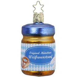 Inges Glas Weißwurstsenf 7 cm - Inge-Glas Bayerische Weihnacht - 1 Stück
