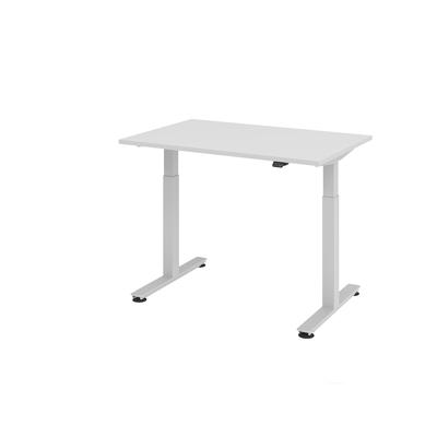 Hammerbacher-Sitz-Steh-Schreibtisch el.120x80cm Grau-VXMST12/5/S