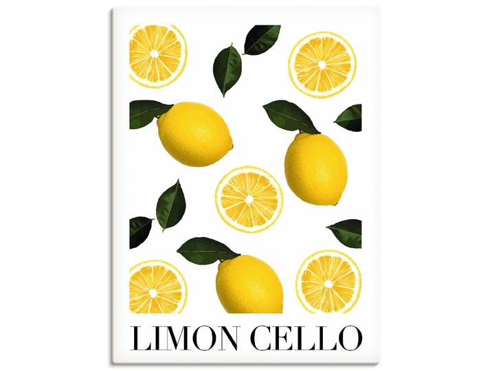 Wandbild ARTLAND Limon Cello , gelb (farbe bild(er): gelb), B:45cm H:60cm, Bilder, Wandbild, als Alubild, Leinwandbild, Poster, Wandaufkleber in verschied. Grössen