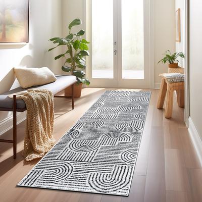 World Rug Gallery Bohemian Stripe Arch Design Area Rug
