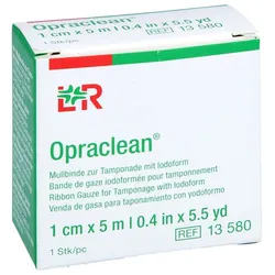 Opraclean Mullbinde z. Tampon.m. Jodoform 1 cmx5 m