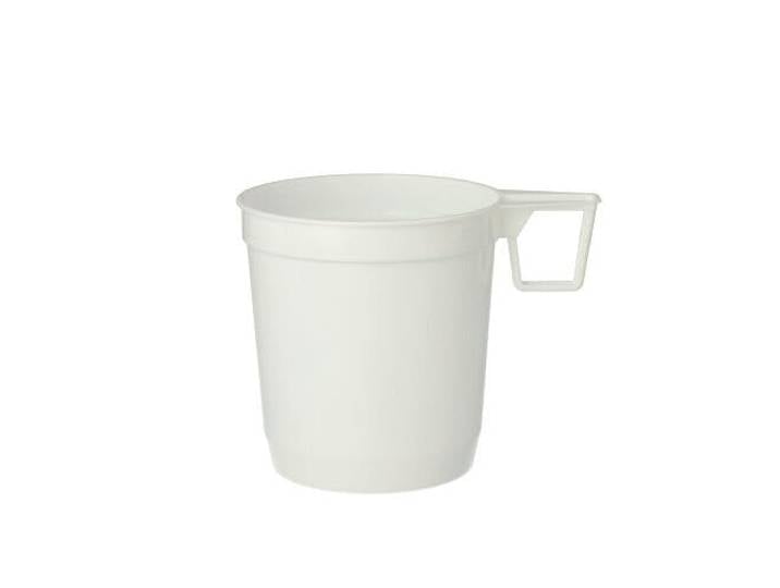 PAPSTAR 1000 Stück Einweg-Kaffeetassen, PS 0,25 l Ø 8 cm · 8,5 cm Weiss