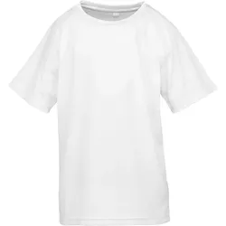 SPIRO Kinder Sport Shirt 'Aircool' T-Shirt S287J white XS (3-4)