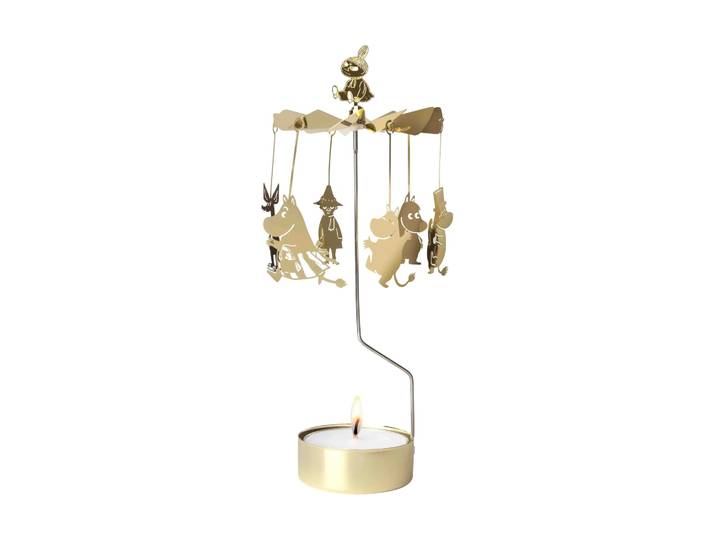 Pluto Design Carrousel à bougies Moomin familj XL Or